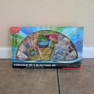 Pokémon TCG Venusaur Ex & Blastoise Ex Premium Collection 10 Booster Packs New